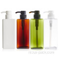 Lotion verpakking Pet Plastic Square -fles met pomp